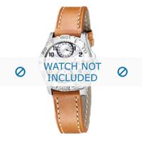 Festina horlogeband F16244-D Leder Cognac + wit stiksel - thumbnail