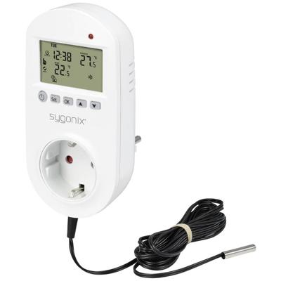 Sygonix SY-5372566 Universele thermostaat Montagewijze: Tussenstekker Weekprogramma 1 stuk(s)