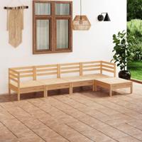 5-delige Loungeset massief grenenhout - thumbnail