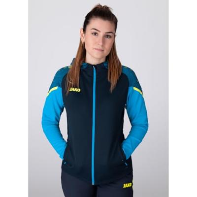 JAKO 6822 Jas Met Kap Performance - Marine/Jako Blauw - L