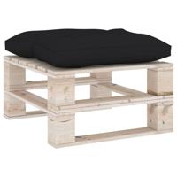 vidaXL Vloerpalletkussen 60x61x10 cm zwart - thumbnail