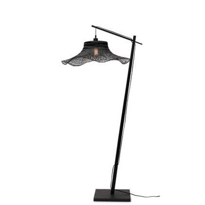 GOOD&MOJO Vloerlamp 'Ibiza' Bamboe, 176cm, kleur Zwart GOOD&MOJO Vloerlamp 'Ibiza' Bamboe, 176cm, kleur Zwart