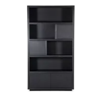 Eleonora Opbergkast 'Helsinki' Eiken, kleur Zwart, 220 x 120cm - thumbnail