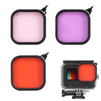 MOJOGEAR Duikfilters voor MOJOGEAR GoPro Hero 9,10,11,12 waterdichte behuizing - thumbnail