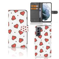 Samsung Galaxy S21 FE | Telefoon Hoesje | Hearts - thumbnail