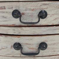 Nachtkastje 48x35x64 cm massief mahoniehout - thumbnail