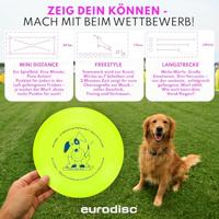 Eurodisc Dog Disc Frisbee Geel - thumbnail