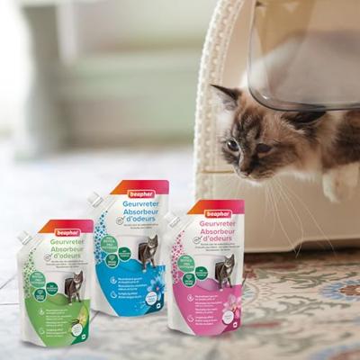 Beaphar Geurvreter korrels voor kattenbak (400 g) 3 verpakkingen - thumbnail