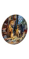Lisa Parker Purrlock Holmes Kat Bedrukte Klok - thumbnail
