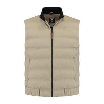 Travelin' Men - Bodywarmer - Taupe - Maat XL