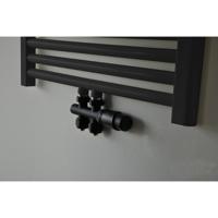 Riko Set Theromstatisch Onderblok Recht Mat Zwart - thumbnail