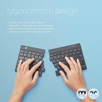 R-GO Tools Split Toetsenbord USB QWERTY, Engels Zwart Flexibel, Ergonomisch - thumbnail