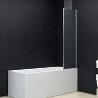 VidaXL Douchewand inklapbaar 3 panelen 130x138 cm esg - thumbnail