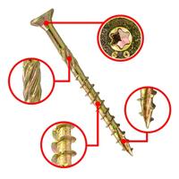 pgb-Europe PFS+ | Spaanplaatschroef PFS+ VZK-T Ø 4,0x40 ZnG | 200 st - PFWVTG002004000403 - thumbnail