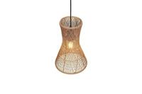 Trio Design hanglampBijou zwart met rotan Ø20cm - R31831026 - thumbnail