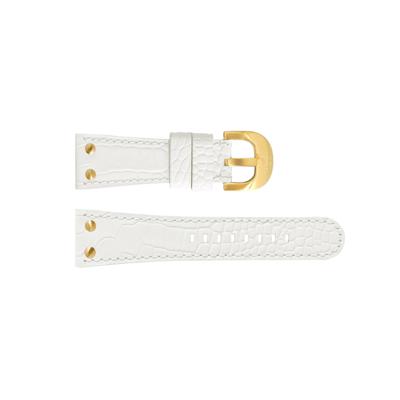 TW Steel horlogeband TWB86 Leder Wit 26mm + wit stiksel TW Steel horlogeband TWB86 Leder Wit 26mm + wit stiksel