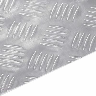 VidaXL Trap tread rechthoekig 4 pcs zilver 50 x 40 cm aluminium