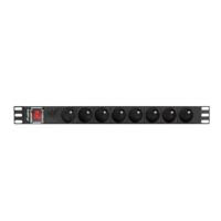 LANBERG STEKKERDOOS RACK PDU 19" (1U, 16A, 6X 230V PL, 2m) - thumbnail