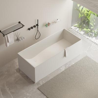 Ligbad Vrijstaand Ideavit Solidstar 170x72x55 cm Solid Surface Mat Wit Ideavit