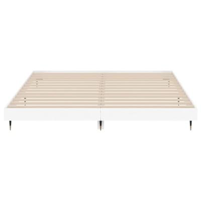 Bedframe LED massief hout wit 120x200 cm - thumbnail