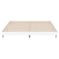 Bedframe LED massief hout wit 120x200 cm - thumbnail