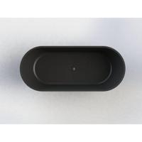 Vrijstaand Ligbad Arcqua Pinto 180x80x57 cm Mat Zwart Arcqua - thumbnail