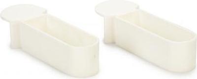 PLASTIC SNOEPBAKJE BREED WIT 2X 1,5