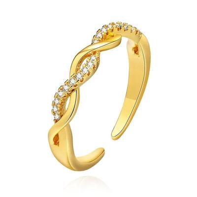 Cilla Jewels Damesring met Verstrengeld Twisted Ontwerp