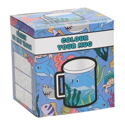 Kleur je eigen beker zeedieren 250 ml | 36 stuks