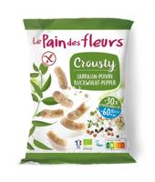 Pain Des Fleurs Crousty chips peper glutenvrij bio 75 Gram - thumbnail