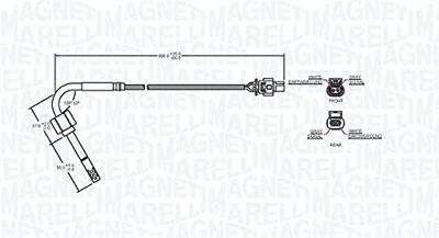 Sensor, uitlaatgastemperatuur STS0119