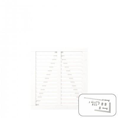 Wit Houten Tuinpoort Harmoni 100 x107 CM