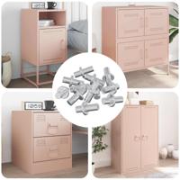 VidaXL Plankhaak 4500 pcs zilver 8,6 x 8,6 x 14,6 mm staal - thumbnail