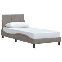 Bedframe zonder matras "Hanko" 80x200 cm stof taupe - thumbnail