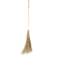 Bezem Rijsbezem Bamboe + steel 180cm - thumbnail