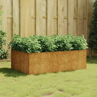 VidaXL Plantenbak verhoogd 120x80x40 cm cortenstaal