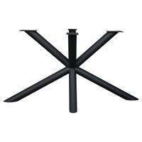 Stalen matrix zwart spinpoot lengte 150 cm bij 74 cm, hoogte 73 cm en buis ø 7,6 cm - thumbnail