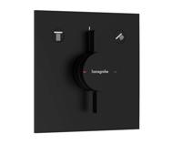 Hansgrohe DuoTurn E kraan inbouw voor 2 functies, mat zwart - thumbnail