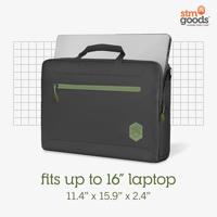 STM Goods ECO Laptoptas Geschikt voor max. (laptop): 40,6 cm (16) Zwart - thumbnail