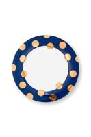 Pip Studio Set/2 Dinerborden Dot Delight Navy/Goud 26.5cm - thumbnail