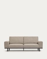 Kave Home 3-zits Bank 'Noa', kleur Beige / Zwart - thumbnail