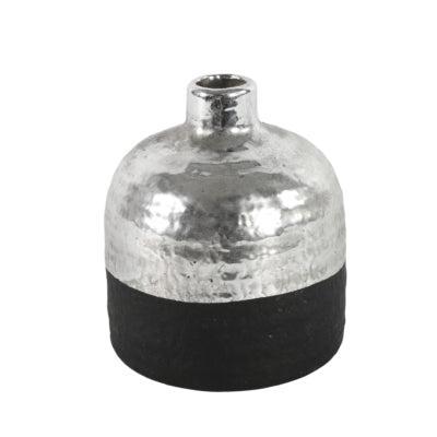 Countryfield vaas terri s zwart/zilverkleurig 13 cm | 12 stuks