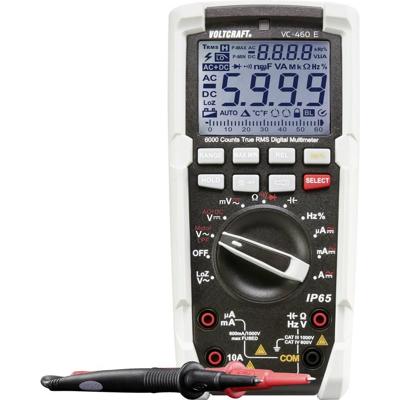 VOLTCRAFT VC-460 E Multimeter Digitaal Sproeidicht (IP65) CAT III 1000 V, CAT IV 600 V Weergave (counts): 6000 VOLTCRAFT VC-460 E Multimeter Digitaal Sproeidicht (IP65) CAT III 1000 V, CAT IV 600 V Weergave (counts): 6000