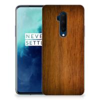 OnePlus 7T Pro | Bumper Hoesje | Donker Hout - thumbnail