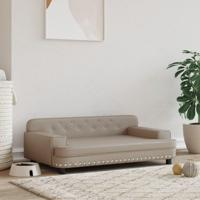 Hondenmand 90x53x30 cm kunstleer cappuccinokleurig - thumbnail