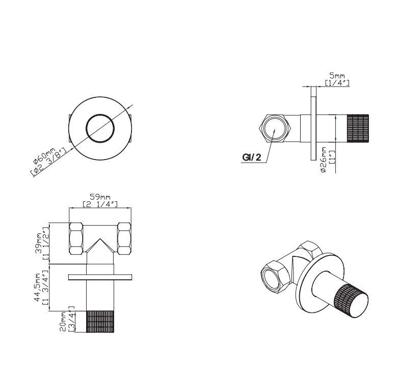 Bidetkraan BWS Sensa Koud Water Geborsteld Brons PVD Bidetkraan BWS Sensa Koud Water Geborsteld Brons PVD