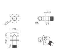 Bidetkraan BWS Sensa Koud Water Geborsteld Brons PVD - thumbnail
