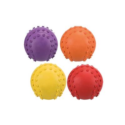 TRIXIE SPEELBAL NATUURRUBBER ASSORTI 6 CM 4 ST