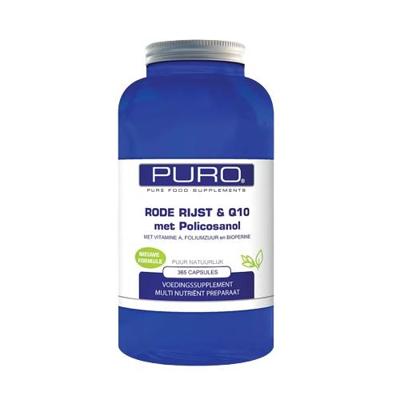 Puro Rode Rijst & Q10 Met Policosanol 365Capsules Puro Rode Rijst & Q10 Met Policosanol 365Capsules
