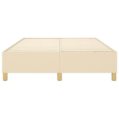 Boxspringframe stof crmekleurig 140x190 cm Boxspringframe stof crmekleurig 140x190 cm